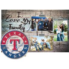 Fan Creations Texas Rangers I Love My Family Clip Photo Frame