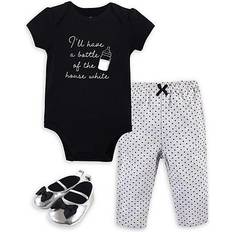 Little Treasures Bodysuit Pant and Shoes 3-Piece Set - Bottle (10172950)