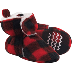 Hudson Sherpa Lined Booties - Black/Red Plaid