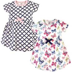 Touched By Nature Organic Cotton Dress 2-pack - Bright Butterflies (10161040)