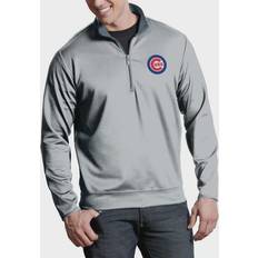 Antigua Chicago Cubs Leader Quarter-Zip Pullover Jacket Sr