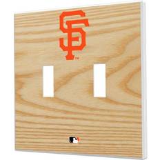 Strategic Printing San Francisco Giants Baseball Bat Design Double Toggle Light Switch Plate