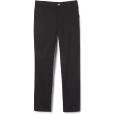 French Toast Girl's School Uniform Straight Leg Twill Pants - Black