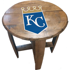 Imperial Kansas City Royals Oak Barrel Table
