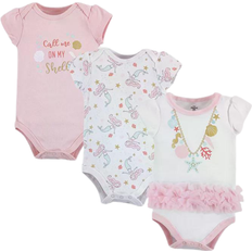 Little Treasures Cotton Bodysuits 3-pack - Sea Shells