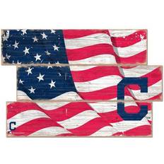 Fan Creations Cleveland Indians 3-Plank Team Flag