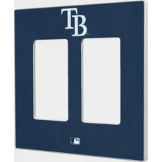 Strategic Printing Tampa Bay Rays Solid Double Rocker Light Switch Plate