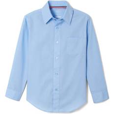 French Toast Long Sleeve Dress Shirt with Expandable Collar - Blue (1014)