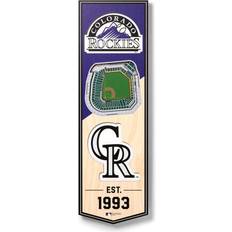 YouTheFan Colorado Rockies 3D Stadium View Banner