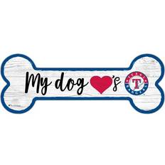 Fan Creations Texas RangersTeam Dog Bone Sign