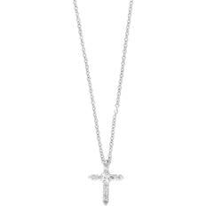 Effy Cross Pendant Necklace - White Gold/Diamonds