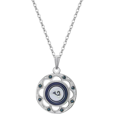 Simran Los Angeles Rams Circle Pendant Necklace - Silver/Multicolour