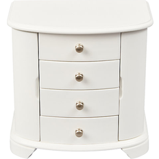 Mele & Co Kaitlyn Upright Musical Jewelry Box - White