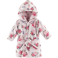 Luvable Friends Coral Fleece Hooded Bathrobe - Floral