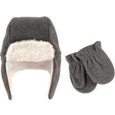 Hudson Infant Trapper Hat and Mitten Set - Heather Charcoal (10151518)