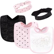 Hudson Cotton Bib and Headband or Caps Set Dream Unicorn