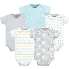 Luvable Friends Cotton Bodysuits 5-pack - Unisex Basic Elephant (10160652)