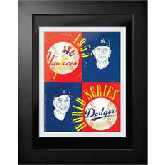 Mustang Brooklyn Dodgers vs. New York Yankees 1955 World Series Matchup Framed Program