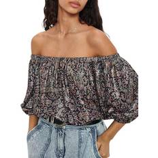 BA&SH Gustave Off-The-Shoulder Top - Black