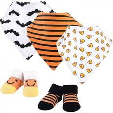 Hudson Bandana Bib and Socks Set Candy Corn 5-pack