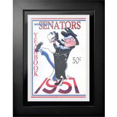 Mustang Washington Senators 1957 Vintage Framed Program Cover