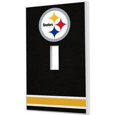 Strategic Printing Pittsburgh Steelers Stripe Single Toggle Light Switch Plate