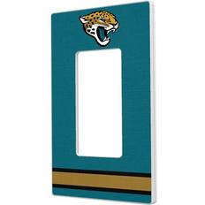 Strategic Printing Jacksonville Jaguars Stripe Single Rocker Light Switch Plate