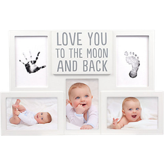 Pearhead Love You to the Moon and Back Handprint and Footprint Photo Frame
