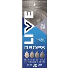 Schwarzkopf Live Colour Drops, Semi-Permanent Hair Dye Ice Silver