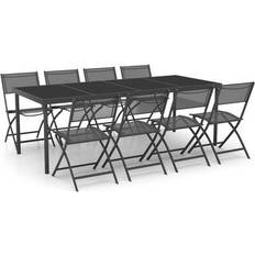 vidaXL 3073498 Patio Dining Set, 1 Table incl. 8 Chairs