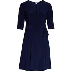 Kiyonna Essential Wrap Dress Plus Size - Nouveau Navy