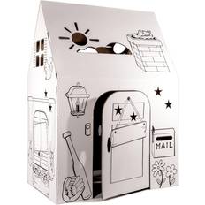 Easy Playhouse Cardboard Clubhouse