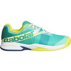 Best Racket Sport Shoes Children's Shoes Babolat Jet Premura Jr 21 - Green/Yellow