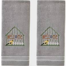 SKL Home Welcome Birdhouse Guest Towel Grey (63.5x40.64cm)