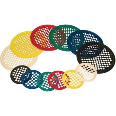 Cando Hand Exercise Web Low Powder 7" Diameter 6-piece set (tan, yellow, red, green, blue