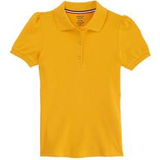 French Toast Girl's School Uniform Stretch Pique Polo Shirt - Gold