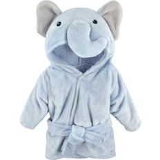 Hudson Baby Animal Face Hooded Bathrobe - Blue Elephant