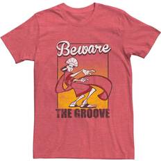 Disney The Emperor's New Groove Kuzco Beware of The Groove Short Sleeve T-shirt - Red Heather