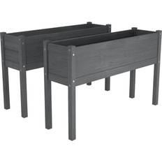 vidaXL Garden Planter 110cm 2 pack 31x110x70cm