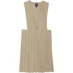 French Toast V-Neck Pleated Jumper - Khaki