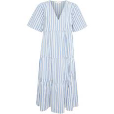 Stripes - V-Neck Dresses Part Two Pam Dress - Riviera Stripe