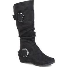 Journee Collection Jester Wide Calf - Black