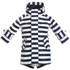Stripes Rain Jackets Children's Clothing BMS HafenCity SoftSkin Jacket - Navy Striped