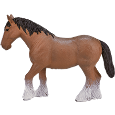Mojo Realistic Horse Figurine Brown Clydesdale