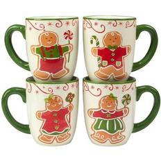 Certified International Holiday Magic Gingerbread Cup & Mug 47.3cl 4pcs