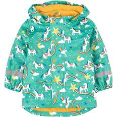 Frugi Puddle Buster Coat - Aqua Cosmic Unicorn (RCS202AQK)