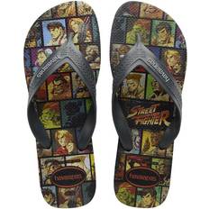 Havaianas Kid's Max Street Fighter Flip Flops - Steel Grey