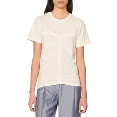 Sandro Simeon Ruched Front Tee - White