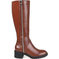 Journee Collection Morgaan Wide Calf - Brown