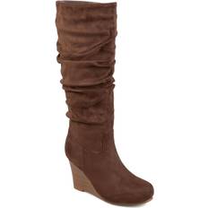 Journee Collection Haze Wide Calf - Brown